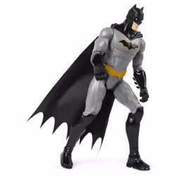DC Comics | BATMAN | Personaggio Batman in scala 30 cm con decorazioni originali, mantello e 11 punti di articolazione - Giocattoli per bambini e bambine dai 3 anni - Vista aggiuntiva 6