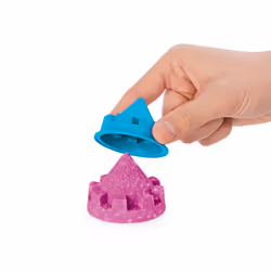 Kinetic Sand |Castello di Sabbia Shimmer | Sabbia cinetica 454gr | Sabbia magica | Sabbia colorata glitterata rosa | 3 accessori e vaschetta inclusi | Giocattoli per bambini e bambine 3 anni - Vista aggiuntiva 4