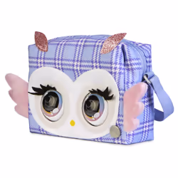 Purse Pets , Print Perfect Hoot Couture Owl, animale giocattolo e borsa interattiva con oltre 30 effetti sonori e reazioni, giocattoli per bambine dai 5 anni in su - Vista aggiuntiva 8