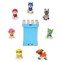 PAW Patrol Rescue Knights, blind box di mini personaggi collezionabili da 5,1 cm con contenitore a forma di torre del castello (i modelli possono variare)