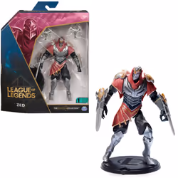 League of Legends Personaggio collezionabile Zed da 15,2 cm con dettagli esclusivi e 2 accessori, The Champion Collection, pe ...