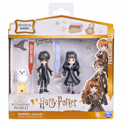 Wizarding World HARRY POTTER - PACK AMITIÉ MAGICAL MINIS HARRY & CHO - Coffret Amitié 2 Figurines Poupées Articulées Harry et Cho 8 cm Avec Accessoires - 6061832 - Jouet Enfant 5 ans et +