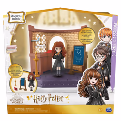 Wizarding World HARRY POTTER - PLAYSET COURS DE SORTILÈGES - Coffret Univers Magique Cours De Sortilèges Avec 1 Figurine Articulée Hermione Granger et Accessoires - 6061846 - Jouet Enfant 5 ans et +