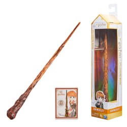 Wizarding World HARRY POTTER - BAGUETTE MAGIQUE DELUXE RON WEASLEY - Baguette Magique Authentique Ron Weasley 30 cm Avec Carte de Sorts - 6062058 - Jouet Enfant 6 ans