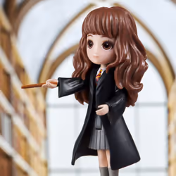 Wizarding World HARRY POTTER - Figurine Hermione Granger Articulée 8 cm - Avec Baguette Magique et Tenue Sorcier à Collectionner - Idée Cadeau - Jeu Harry Potter - Jouet Enfant 5 ans et + - Vista aggiuntiva 5