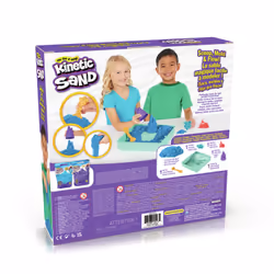 Kinetic Sand , Playset Castelli di Sabbia Blu, Sabbia Cinetica con Vaschetta, Sabbia Magica, Sabbia Blu 454gr, 3 Formine Incluse, Giocattoli per Bambini e Bambine, 3+ anni - Vista aggiuntiva 6
