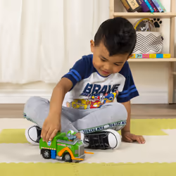 PAW Patrol | Camion per la raccolta di rifiuti riciclabili di Rocky | Veicolo e personaggio di Rocky | Giochi per bambini dai 3 anni in su