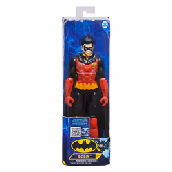 DC Comics | BATMAN | Personaggio Robin in scala 30 cm con decorazioni originali, mantello e 11 punti di articolazione - Giocattoli per bambini e bambine dai 3 anni - Vista aggiuntiva 4