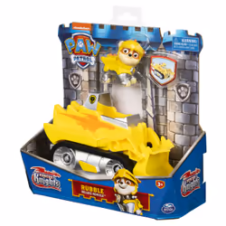 PAW Patrol | Veicolo Rescue Knights di Rubble | Bulldozer con personaggio | Giochi per bambini dai 3 anni in su - Vista aggiuntiva 4