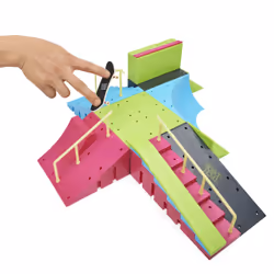 Tech Deck Neon Mega Park X-Connect Creator, set di rampe personalizzabile fosforescente con due fingerboard, giocattolo per bambini e bambine dai 6 anni in su - Vista aggiuntiva 2