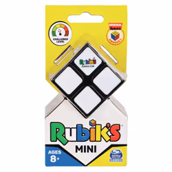 Rubik’s Mini 2x2, classico rompicapo ad abbinamento di colori 2x2, giocattolo rompicapo tascabile per allenare il cervello