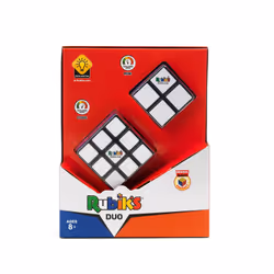 Rubik’s Cubo di Rubik, confezione Duo con l'originale 3x3 e il mini 2x2, classico rompicapo ad abbinamento di colori, per adulti e bambini dagli 8 anni in su