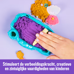 Kinetic Sand , Playset il Cristallo della Sirenetta, Sabbia Colorata, Sabbia Cinetica 481 g, Accessori per Scavare e Scoprire, Giochi per Bambini e Bambine, 3+ anni - Vista aggiuntiva 6