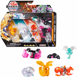 Bakugan Evolutions, Battle Strike Pack con Sectanoid e Hydorous, include 6 action figure , 9 carte collezionabili e 8 BakuCor ...