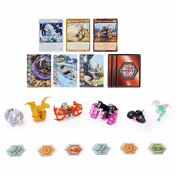 Bakugan Evolutions, Battle Strike Pack con Sectanoid e Hydorous, include 6 action figure , 9 carte collezionabili e 8 BakuCore, giocattoli per bambini dai 6 anni in su
