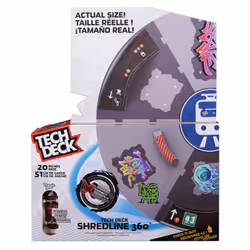 Tech Deck , Shredline 360, skatepark motorizzato, X-Connect Creator, set con piattaforma girevole con rampe da personalizzare e costruire e fingerboard, giocattoli per bambini da 6 anni in su - Vista aggiuntiva 8