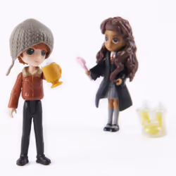 Wizarding World | Set Amicizia con personaggi Ron Weasley e Calì Patil | Bambole da 7.5cm | 2 accessori | Giocattoli per bambini dai 6 anni in su - Vista aggiuntiva 5