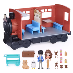 Wizarding World | Treno Hogwarts Express di Harry Potter| Set di gioco con 2 personaggi e 10 accessori | Harry Potter e Hermione Granger | Giocattoli per bambini dai 6 anni in su - Vista aggiuntiva 4
