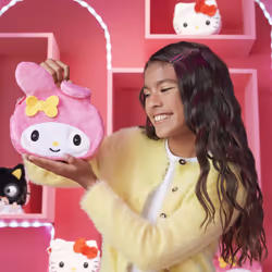 Purse Pets , Sanrio Hello Kitty and Friends, animale giocattolo e borsa interattiva My Melody con oltre 30 suoni e reazioni, giocattoli per bambine