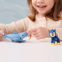 PAW Patrol Fantasievolles Spiel: Mit viel Fantasie können Kinder sich selbst spannende Aqua Pups-Abenteuer mit Chase, Marshall, Rubble, Skye, Rocky und Coral (Spielzeugfiguren jeweils separat erhältlich) ausdenken