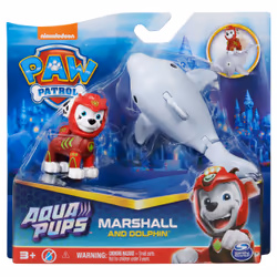 PAW Patrol Fantasievolles Spiel: Mit viel Fantasie können Kinder sich selbst spannende Aqua Pups-Abenteuer mit Chase, Marshall, Rubble, Skye, Rocky und Coral (Spielzeugfiguren jeweils separat erhältlich) ausdenken - Vista aggiuntiva 4