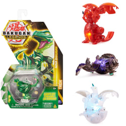 Bakugan Legends, Nova , Dragonoid, action figure luminoso, 1 carta Personaggio e carta Portale Metallo, giocattoli per bambini da 6 anni in su