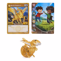 Bakugan Legends, Nova , Dragonoid, action figure luminoso, 1 carta Personaggio e carta Portale Metallo, giocattoli per bambini da 6 anni in su