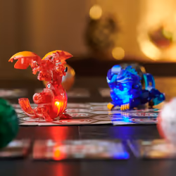 Bakugan Legends, Nova , Dragonoid, action figure luminoso, 1 carta Personaggio e carta Portale Metallo, giocattoli per bambini da 6 anni in su