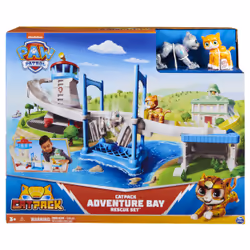 PAW Patrol Quartier Generale Cat Pack, Set di gioco Torre di Controllo con azione, 2 Personaggi , Giochi per bambini dai 3 anni in su
