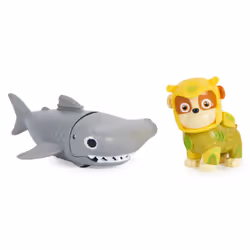PAW Patrol , set di action figure Rubble and Hammerhead Aqua Pups, giocattoli per bambini dai 3 anni in su