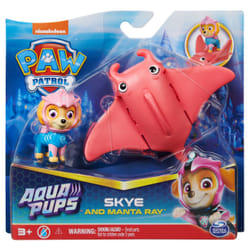 PAW Patrol , set di action figure Skye and Manta Ray Aqua Pups, giocattoli per bambini dai 3 anni in su