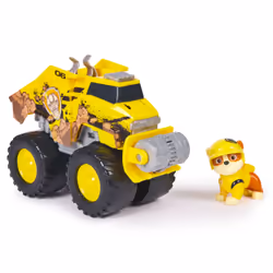 PAW Patrol Rescue Wheels Rubble’s Bulldozer, Scavatrice, 3 anno/i, Plastica, Nero, Grigio, Giallo