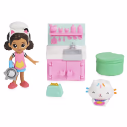 Gabby's Dollhouse, set Lunch and Munch Kitchen con 2 personaggi giocattolo, accessori e mobile, giocattolo per bambini dai 3 anni in su - Vista aggiuntiva 7