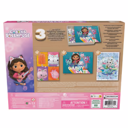 Games Gabby's Dollhouse, 3 houten puzzels, 24-delige legpuzzel met houten opbergdoos, kinderpuzzels, voor kleuters vanaf 3 jr - Vista aggiuntiva 5