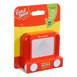 Etch A Sketch Pocket, 76% di plastica riciclata, Original Magic Screen, giocattolo da viaggio per bambini progettato in modo sostenibile, giocattoli da disegno per bambini e bambine da 3 anni in su - Vista aggiuntiva 5