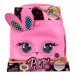 Purse Pets BORSETTA Tote Perfect in versione coniglietto | borsetta interattiva per bambina con oltre 30 suoni e reazioni, gi ...