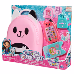 Gabby's Dollhouse , Set viaggi Gabby in movimento, giocattoli da viaggio per il gioco di fantasia, passaporto giocattolo, telefono giocattolo e bussola, giocattoli per bambini e bambine dai 3 anni in su - Vista aggiuntiva 8