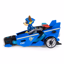 PAW Patrol : il super film, macchinina giocattolo con action figure di Chase Mighty Pups, luci e suoni, giocattoli per bambini e bambine dai 3 anni in su - Vista aggiuntiva 6