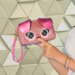 Purse Pets , giocattolo Keepin' It Clutch Dazzling Diva e pochette con occhi arcobaleno che si illuminano, giocattoli per bambine dai 4 anni in su - Vista aggiuntiva 4