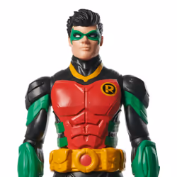 DC Comics , Action Figure Robin Armatura, Supereroe Giocattolo in Scala, Personaggio Mondo Batman Alto 30 cm, Supereroe con 11 Punti di Articolazione, Giochi per Bambini e Bambine, 3+ anni - Vista aggiuntiva 5