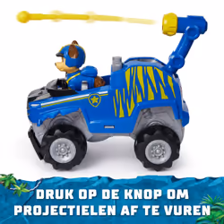 PAW Patrol Jungle Pups, Tiger Vehicle di Chase, veicolo giocattolo con action figure da collezione, giocattoli per bambini e bambine dai 3 anni in su - Vista aggiuntiva 6