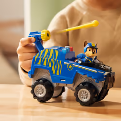 PAW Patrol Jungle Pups, Tiger Vehicle di Chase, veicolo giocattolo con action figure da collezione, giocattoli per bambini e bambine dai 3 anni in su - Vista aggiuntiva 7