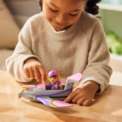 PAW Patrol Jungle Pups, Falcon Vehicle di Skye, jet giocattolo con action figure da collezione, giocattoli per bambini e bambine dai 3 anni in su - Vista aggiuntiva 5