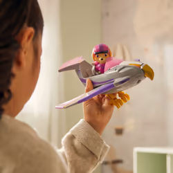 PAW Patrol Jungle Pups, Falcon Vehicle di Skye, jet giocattolo con action figure da collezione, giocattoli per bambini e bambine dai 3 anni in su - Vista aggiuntiva 8