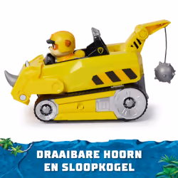 PAW Patrol Jungle Pups, Rhino Vehicle di Rubble, veicolo giocattolo con action figure da collezione, giocattoli per bambini e bambine dai 3 anni in su - Vista aggiuntiva 7