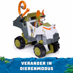 PAW Patrol Jungle Pups, Monkey Vehicle di Tracker, veicolo giocattolo con action figure da collezione, giocattoli per bambini e bambine dai 3 anni in su - Vista aggiuntiva 4