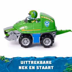 PAW Patrol Jungle Pups, Turtle Vehicle di Rocky, veicolo giocattolo con action figure da collezione, giocattoli per bambini e bambine dai 3 anni in su - Vista aggiuntiva 7