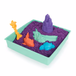 Kinetic Sand , Playset Castelli di Sabbia, Sabbia cinetica con Vaschetta, Sabbia Magica, Sabbia Colorata a Sorpresa 454gr, 3 Formine Incluse, Giocattoli per Bambini e Bambine, 3+ anni - Vista aggiuntiva 7