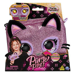 Purse Pets , giocattolo Keepin' It Clutch Purdy Purrfect e pochette con occhi arcobaleno che si illuminano, giocattoli per bambine dai 4 anni in su