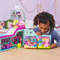 Gabby's Dollhouse , Crociera dei gatti di Gabby, nave da crociera giocattolo con 2 personaggi, giocattoli a sorpresa e accessori per la casa delle bambole, giocattoli per bambine e bambini dai 3 anni in su - Vista aggiuntiva 4